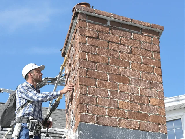Brickwork for a chimney rebuild by Greeley Chimney Sweep in Greeley, CO