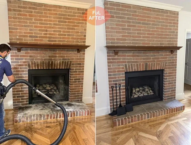Greeley Chimney Sweep carefully sanitizing a fireplace in Greeley, CO