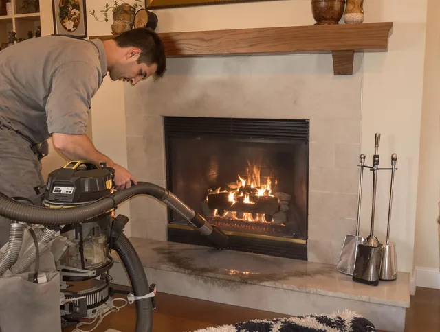 Routine fireplace upkeep by Greeley Chimney Sweep in Greeley, CO