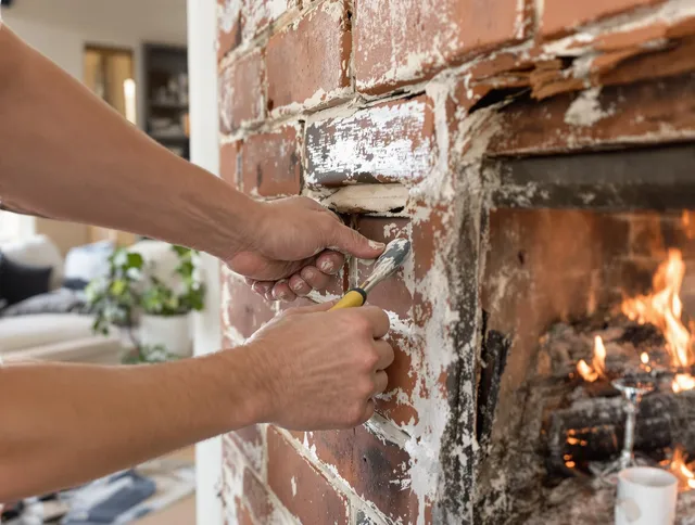 Routine fireplace repair by Greeley Chimney Sweep in Greeley, CO