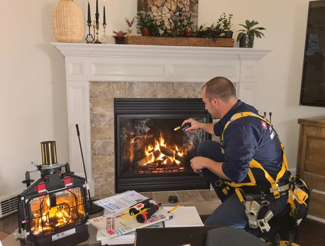 Safety-focused fireplace inspection by Greeley Chimney Sweep in Greeley, CO