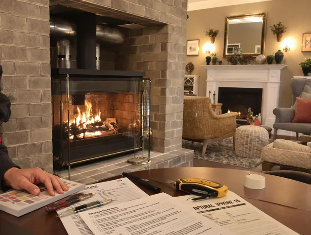 Greeley Chimney Sweep verifying fireplace safety measures in Greeley, CO